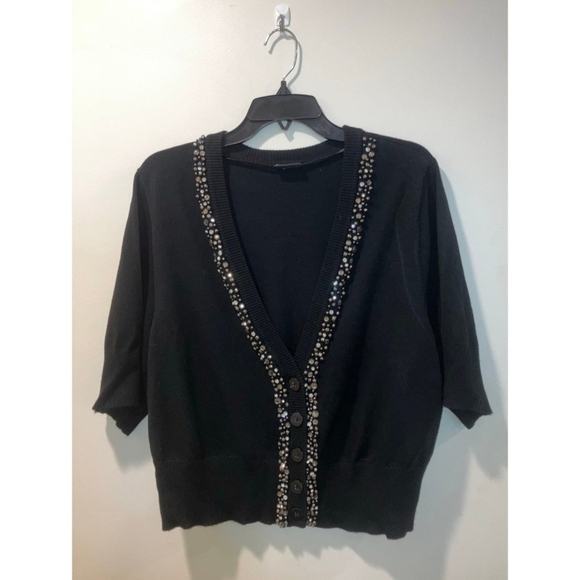 Torrid Black Beaded Cardigan | Size 2X - Picture 1 of 3
